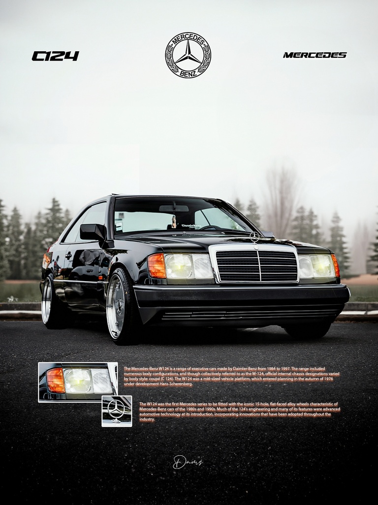 Poster - Mercedes C124