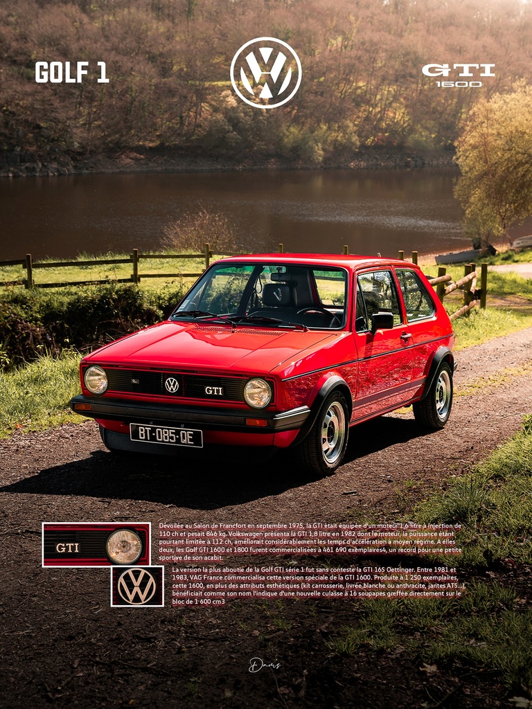 Poster -VW Golf 1 GTI