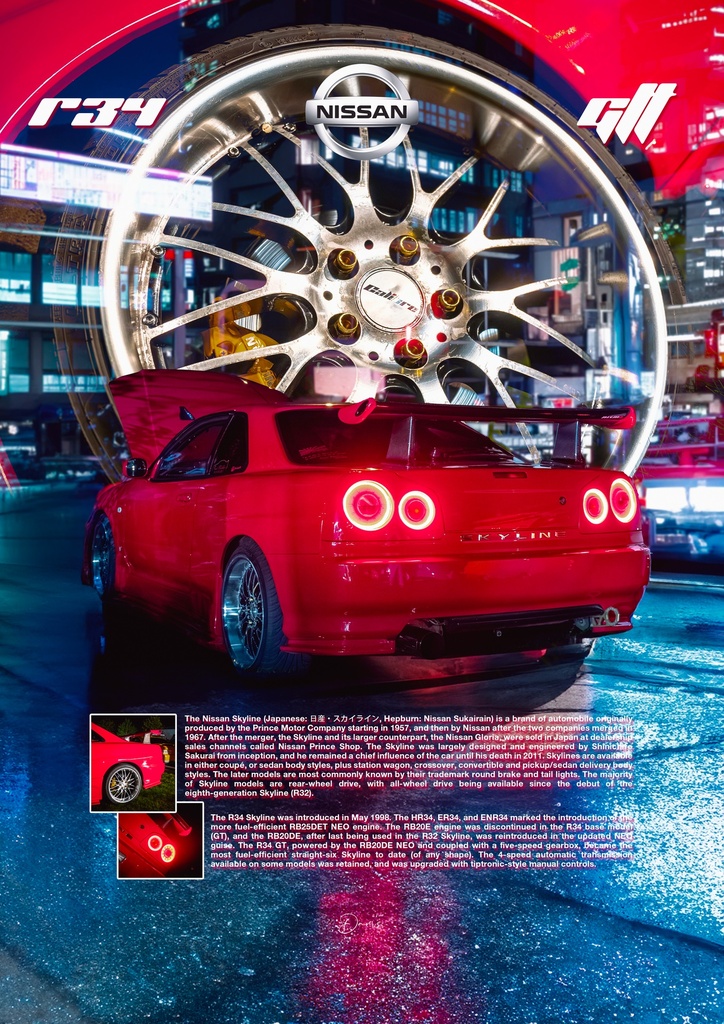 Poster - R34 GTT