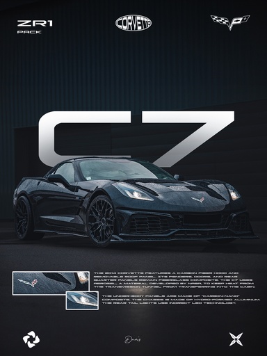Poster - Corvette C7