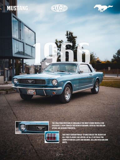 Poster - Ford Mustang 1966