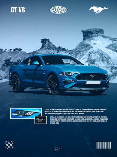 Poster - Ford Mustang GT