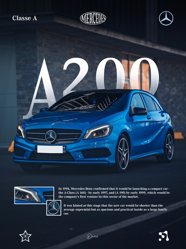 Poster - Mercedes A200
