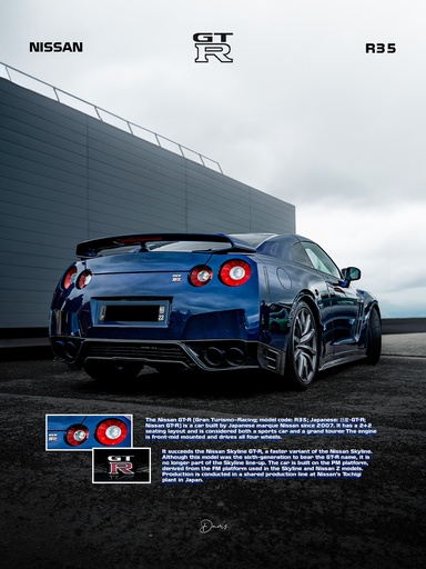 Poster - Nissan GTR