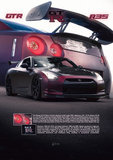 Poster - Nissan GTR
