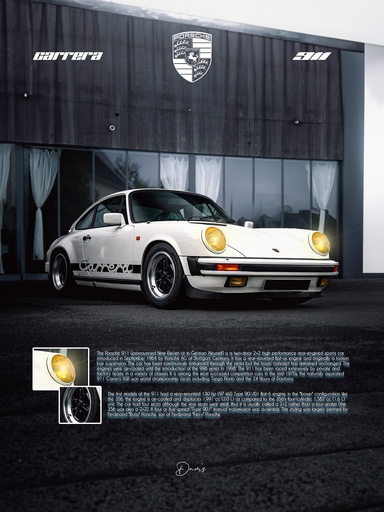 Poster - Porsche 911 90's