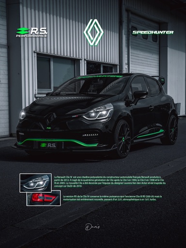 Poster - Renault Clio 4 RS