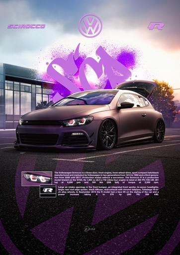 Poster - VW Scirocco